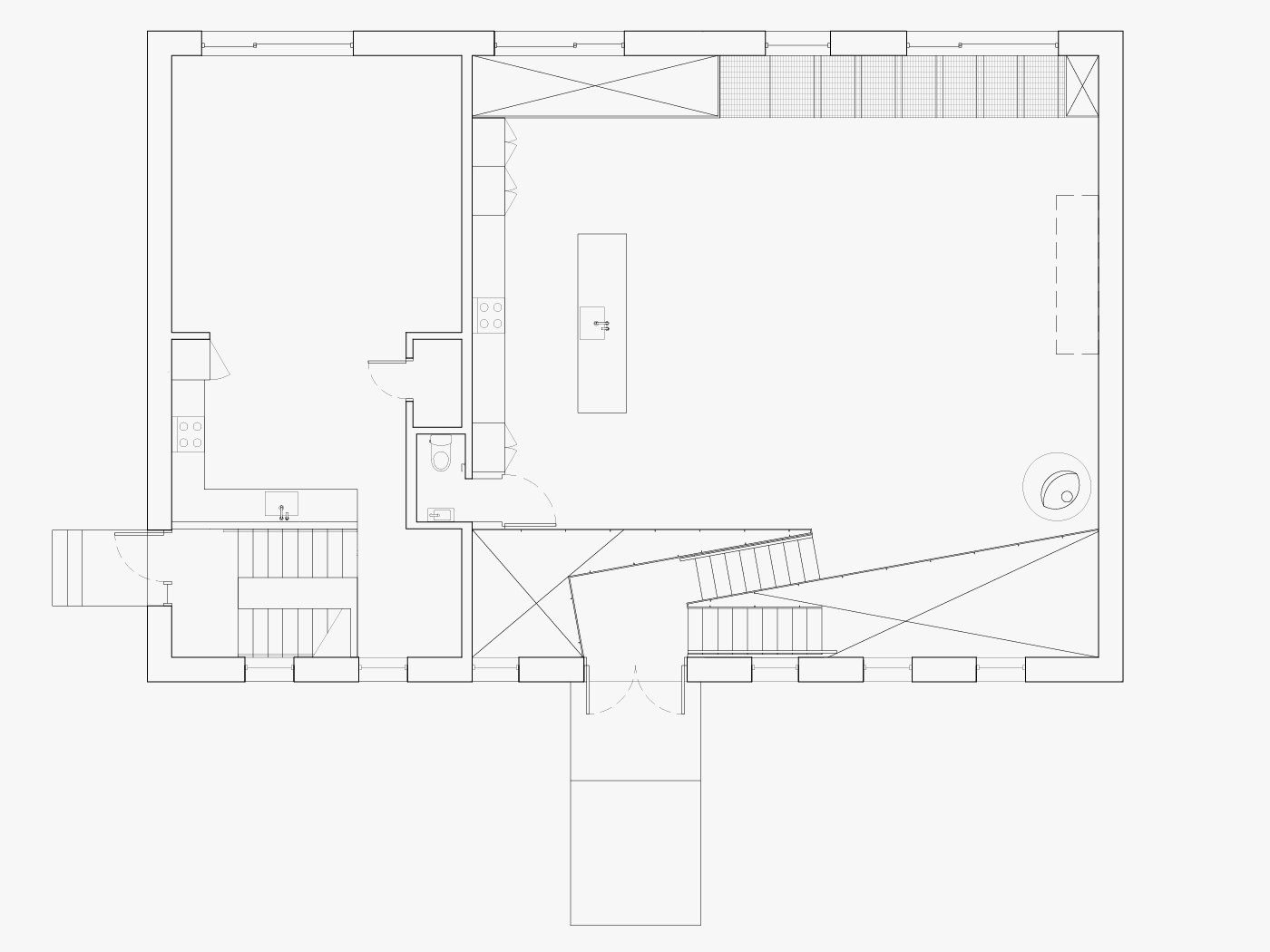 Upper level plan.