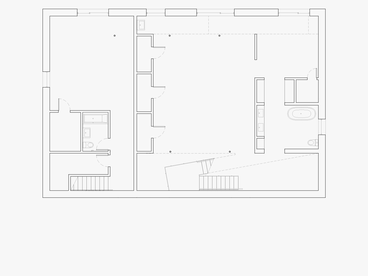Lower level plan.